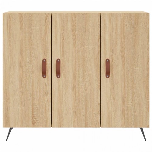 Skænk i konstrueret træ 90×34×80 cm - sonoma eg