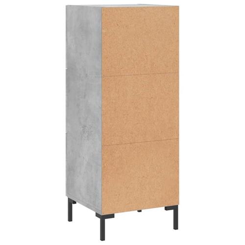 Skænk 34,5x34x90 cm konstrueret træ betongrå