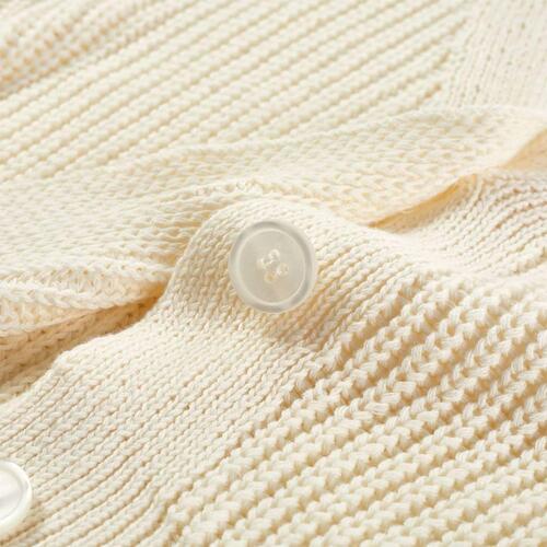 Strikket cardigan til børn str. 92 strik snehvid