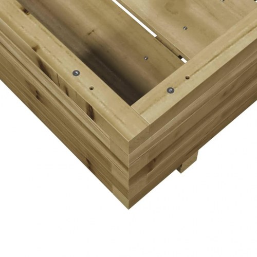 Plantekasse 70x70x26,5 cm imprægneret fyrretræ