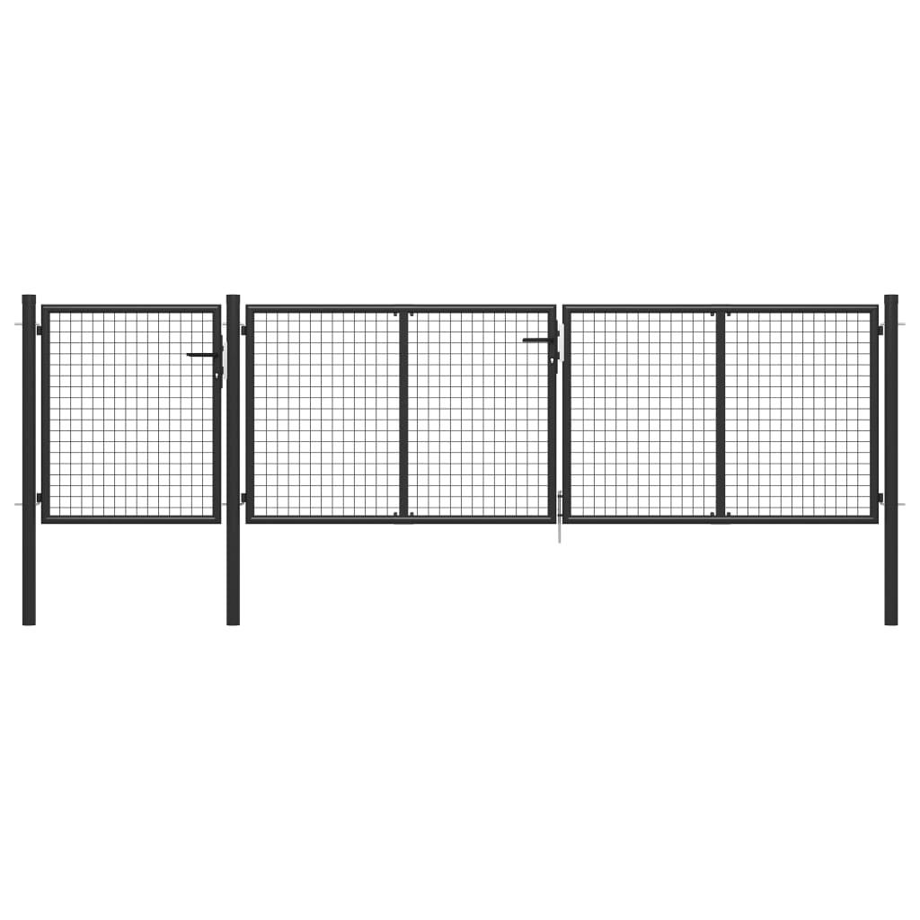 Havelåge 400 x 100 cm stål antracitgrå