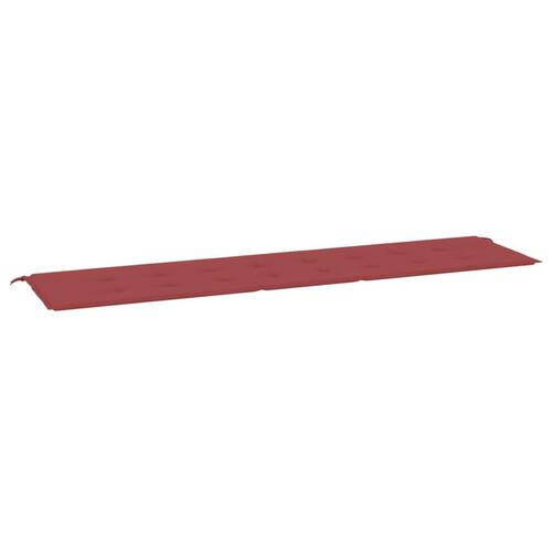 Hynde til havebænk 200x50x3 cm oxfordstof vinrød