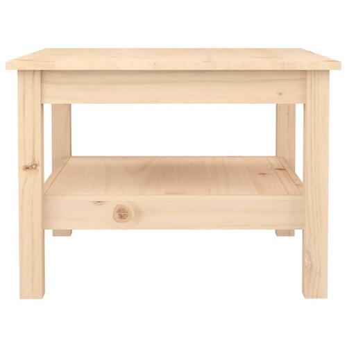 Sofabord 55x55x40 cm massivt fyrretræ