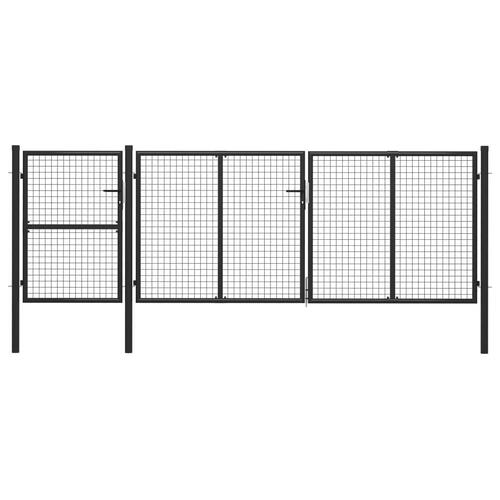 Havelåge 400 x 125 cm stål antracitgrå
