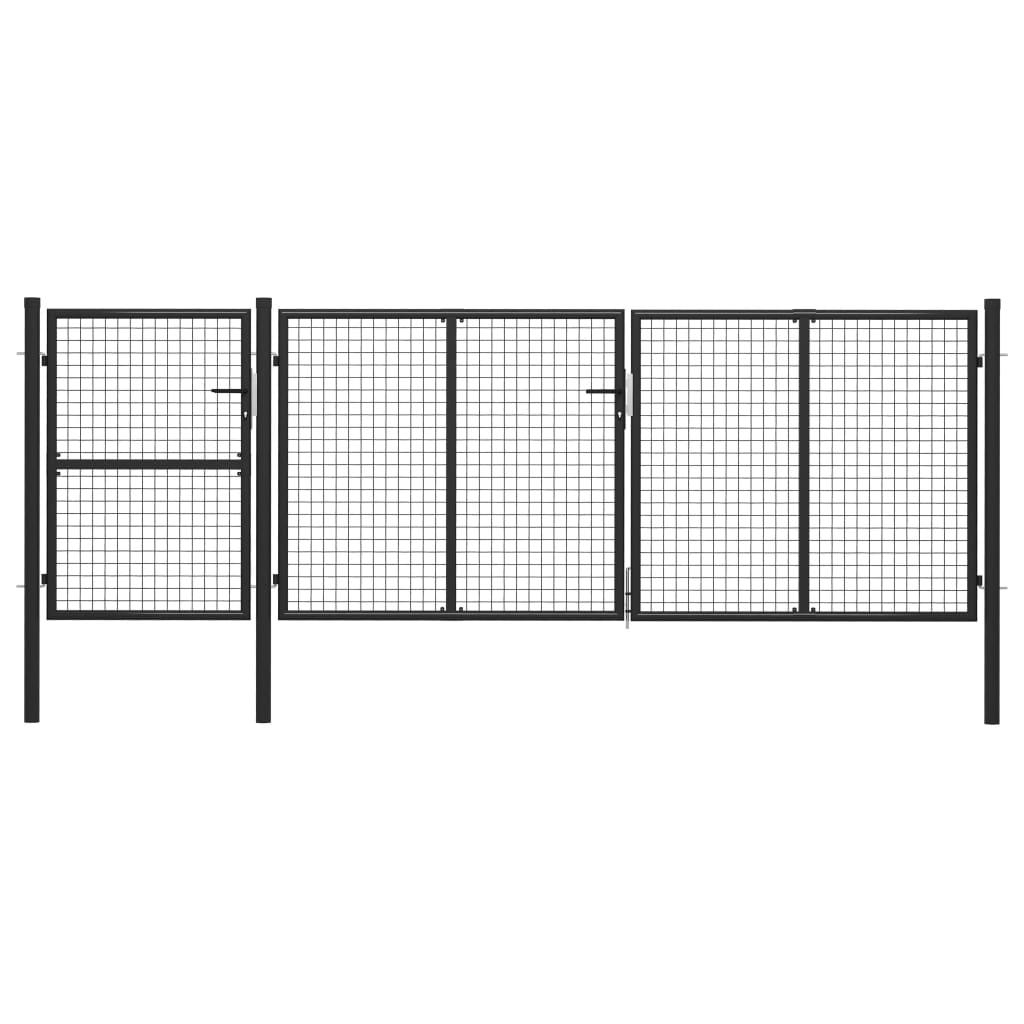 Havelåge 400 x 125 cm stål antracitgrå