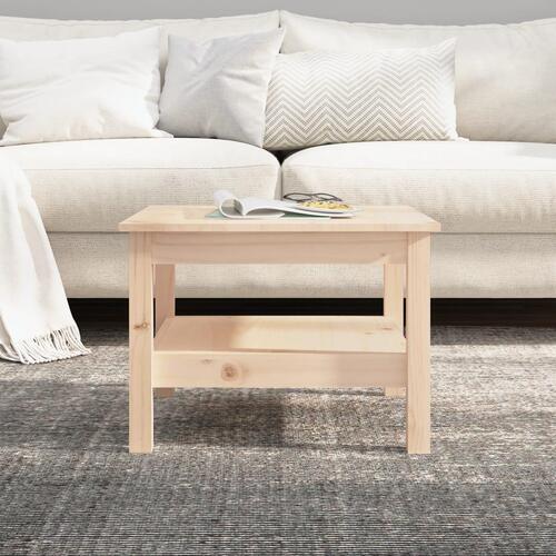 Sofabord 55x55x40 cm massivt fyrretræ