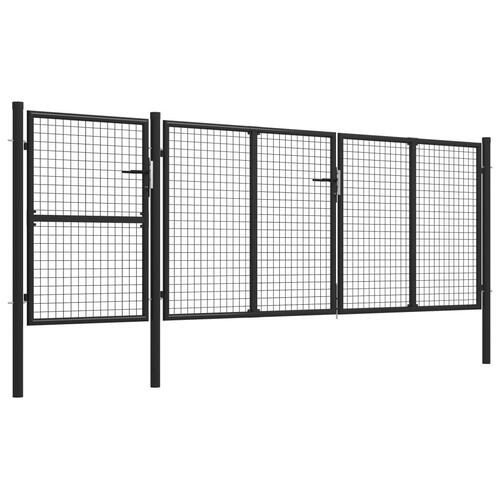 Havelåge 400 x 125 cm stål antracitgrå