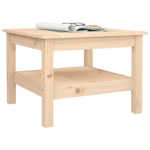 Sofabord 55x55x40 cm massivt fyrretræ