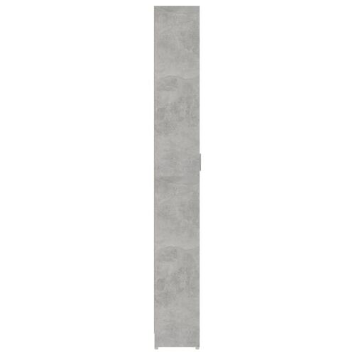 Garderobeskab 55x25x189 cm konstrueret træ betongrå