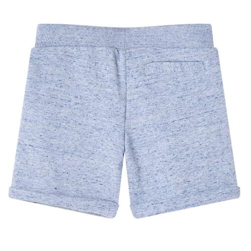 Shorts til børn str. 116 med snøre blåmeleret