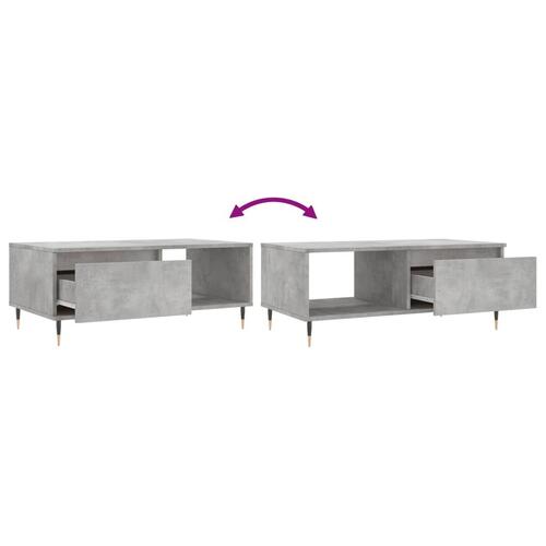 Sofabord 90x50x36,5 cm konstrueret træ betongrå