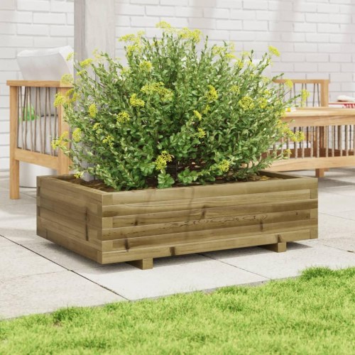Plantekasse 90x60x26,5 cm imprægneret fyrretræ