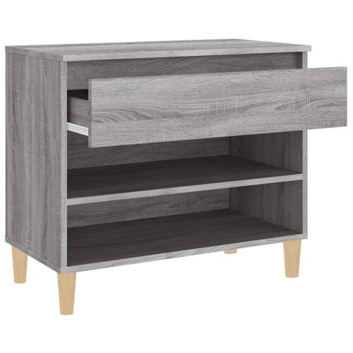 Skoskab 102x36x60 cm konstrueret træ grå sonoma-eg