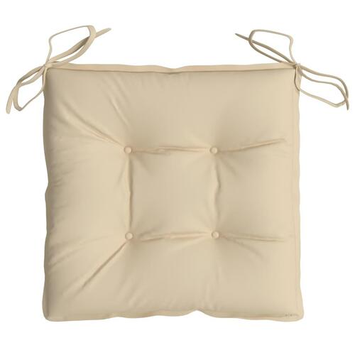 Stolehynder 2 stk. 40x40x7 cm oxfordstof beige