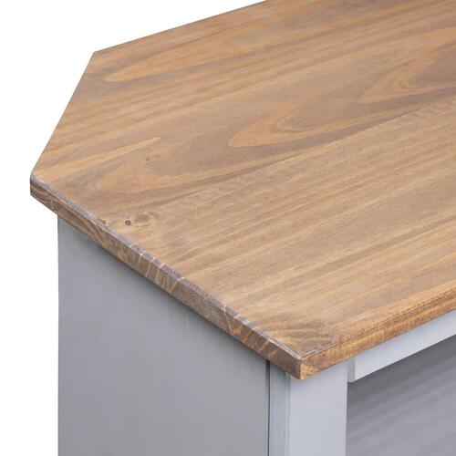 Konsolbord Corona-serien 80x43x78 cm mexicansk fyrretræ grå