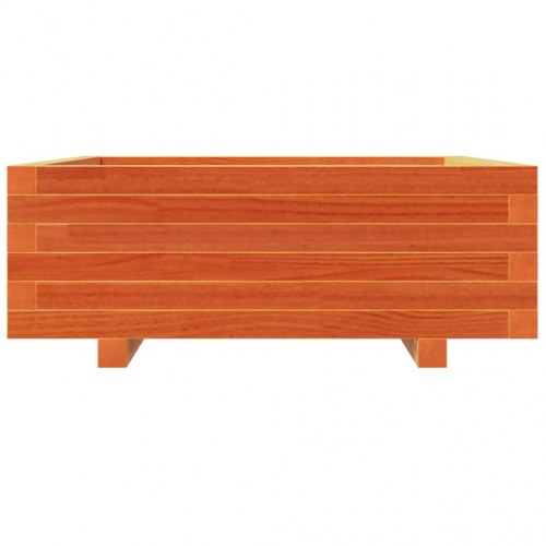 Plantekasse 70 x 70 x 26,5 cm i massivt fyrretræ - gyldenbrun