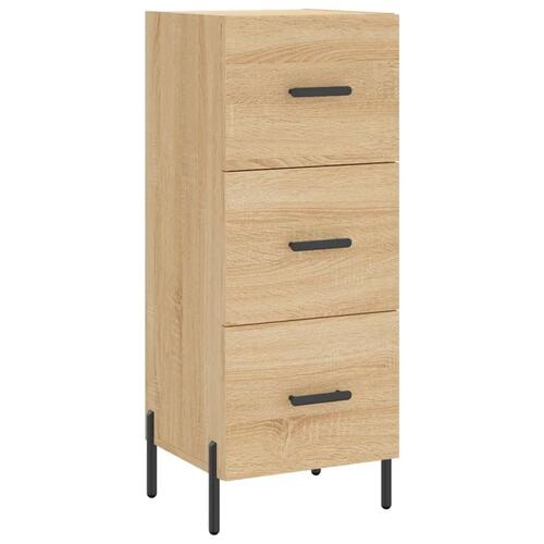 Skænk 34,5x34x90 cm konstrueret træ sonoma-eg