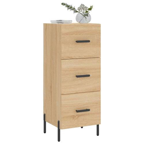 Skænk 34,5x34x90 cm konstrueret træ sonoma-eg
