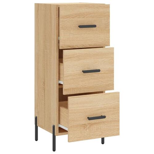 Skænk 34,5x34x90 cm konstrueret træ sonoma-eg