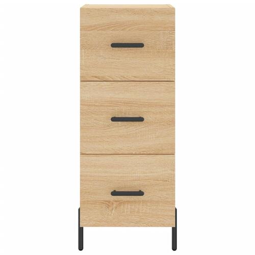 Skænk 34,5x34x90 cm konstrueret træ sonoma-eg