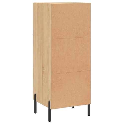 Skænk 34,5x34x90 cm konstrueret træ sonoma-eg