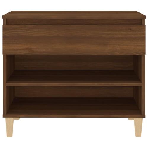 Skoreol 70x36x60 cm konstrueret træ brun egetræsfarve