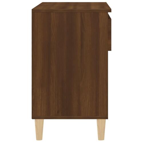 Skoreol 70x36x60 cm konstrueret træ brun egetræsfarve