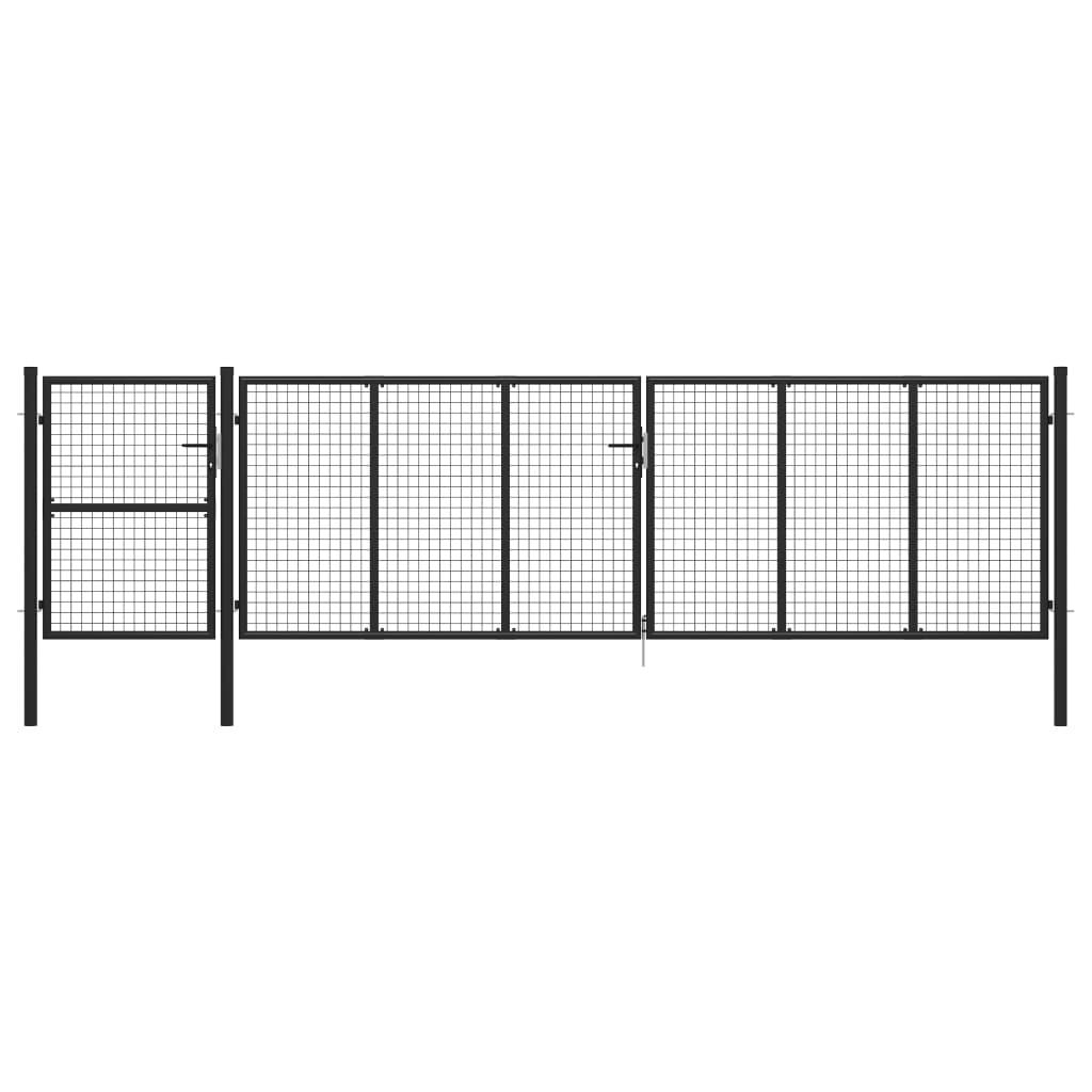 Havelåge 500 x 125 cm stål antracitgrå