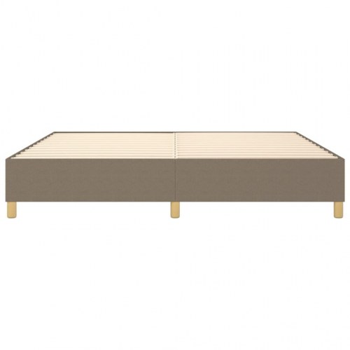 Sengeramme uden madras 200x200 cm stof gråbrun