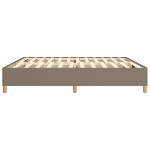 Sengeramme uden madras 200x200 cm stof gråbrun