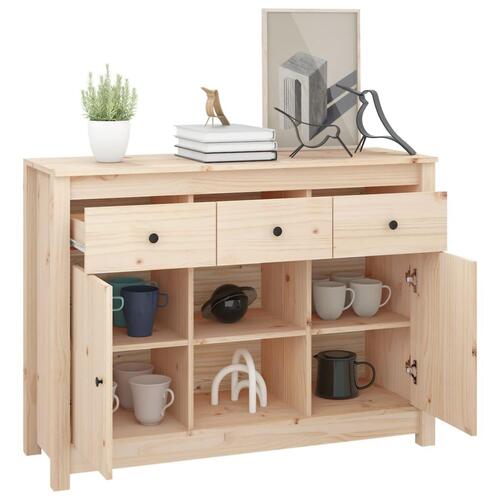 Skænk 100x35x74,5 cm massivt fyrretræ
