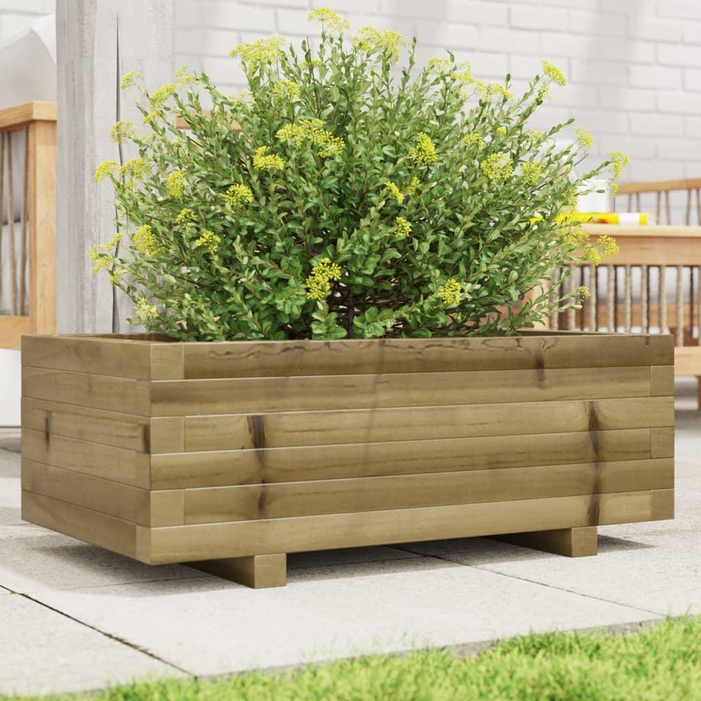 Plantekasse 70x40x26,5 cm imprægneret fyrretræ