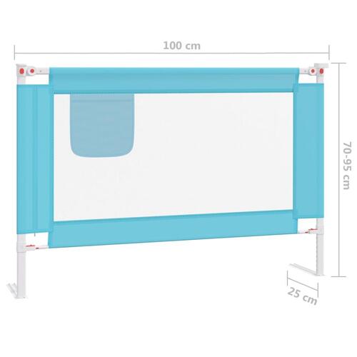 Sengehest 100x25 cm stof blå