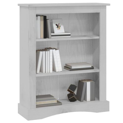 Reol tre hylder Corona-serien 81x29x100 cm fyrretræ grå