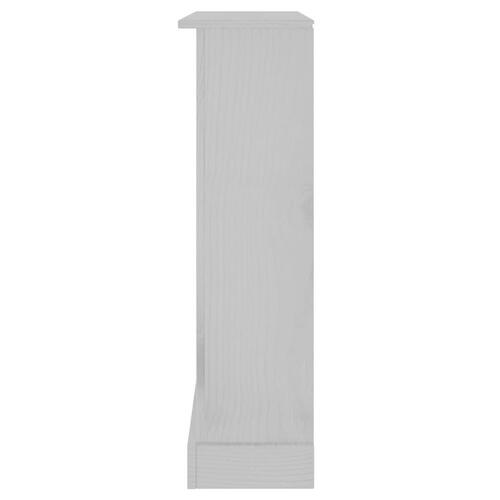 Reol tre hylder Corona-serien 81x29x100 cm fyrretræ grå