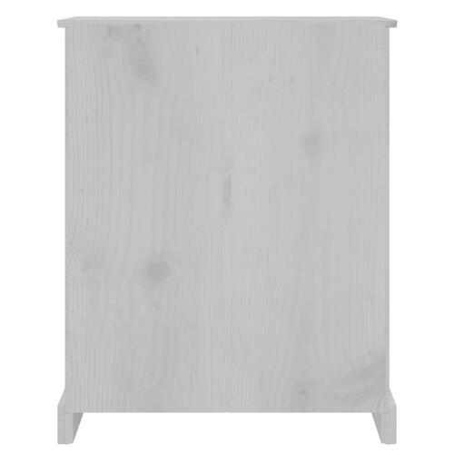 Reol tre hylder Corona-serien 81x29x100 cm fyrretræ grå