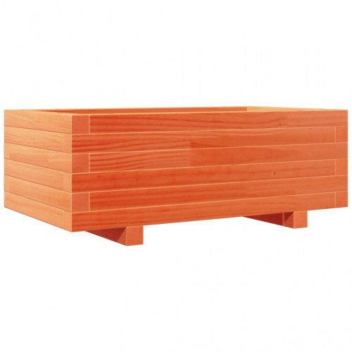 Plantekasse 70 x 40 x 26,5 cm i massivt fyrretræ - gyldenbrun