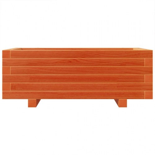 Plantekasse 70 x 40 x 26,5 cm i massivt fyrretræ - gyldenbrun