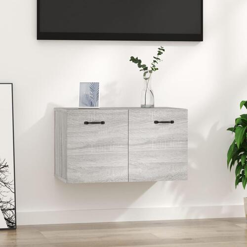 Vægskab 60x36,5x35 cm konstrueret træ grå sonoma-eg