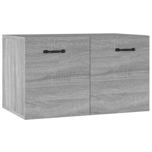 Vægskab 60x36,5x35 cm konstrueret træ grå sonoma-eg