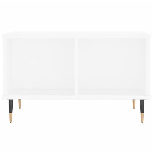 Sofabord 60x50x36,5 cm konstrueret træ hvid