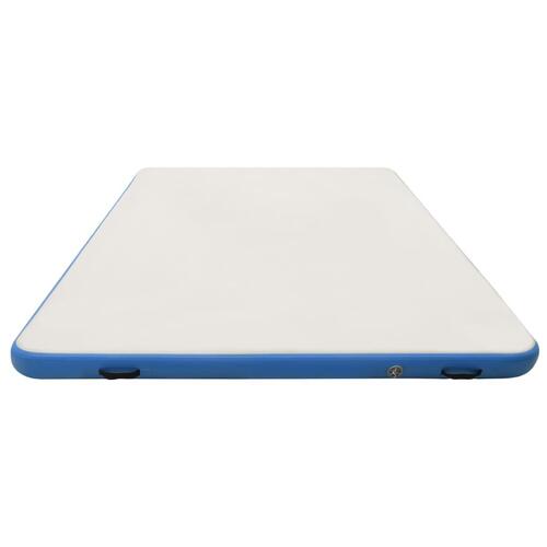 Oppustelig platform 300x300x15 cm blå og hvid