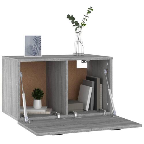 Vægskab 60x36,5x35 cm konstrueret træ grå sonoma-eg