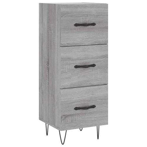 Skænk 34,5x34x90 cm konstrueret træ grå sonoma-eg