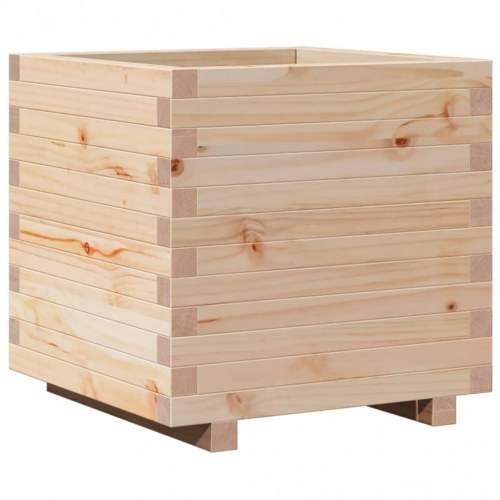 Plantekasse 50x50x49,5 cm massivt fyrretræ