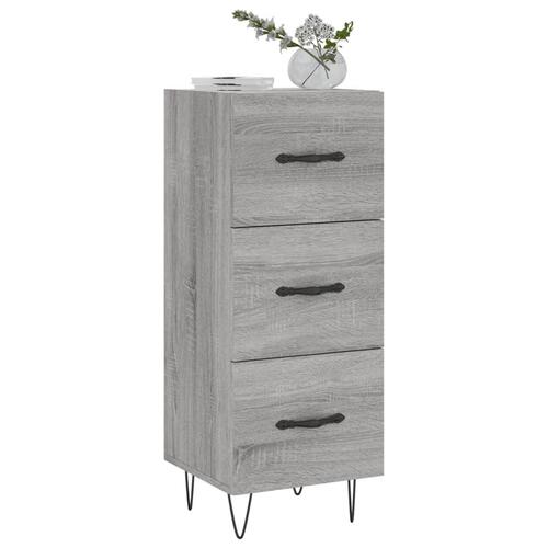 Skænk 34,5x34x90 cm konstrueret træ grå sonoma-eg