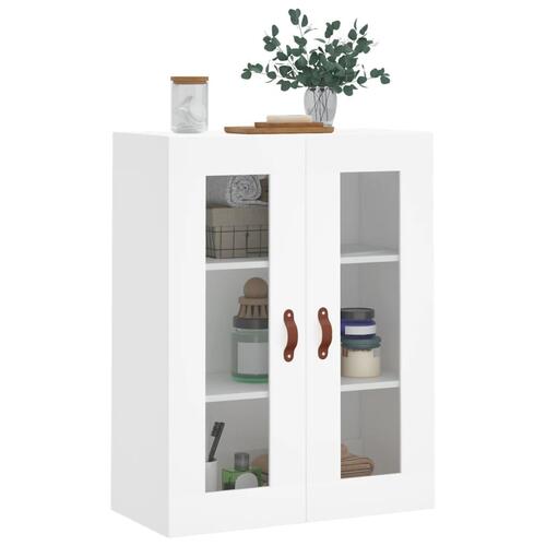 Væghængt skab 69,5x34x90 cm hvid