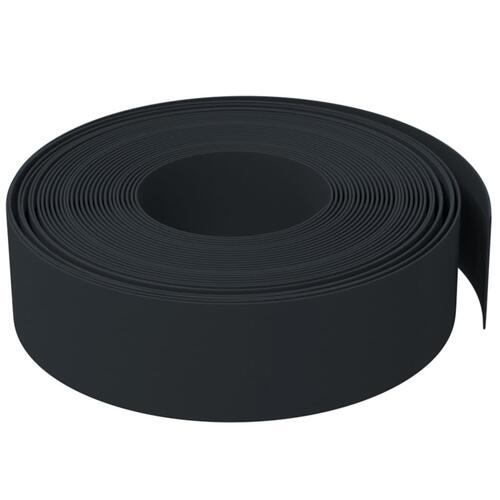 Græskanter 4 stk. 10 m 15 cm polyethylen sort