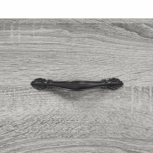 Skænk 34,5x34x90 cm konstrueret træ grå sonoma-eg