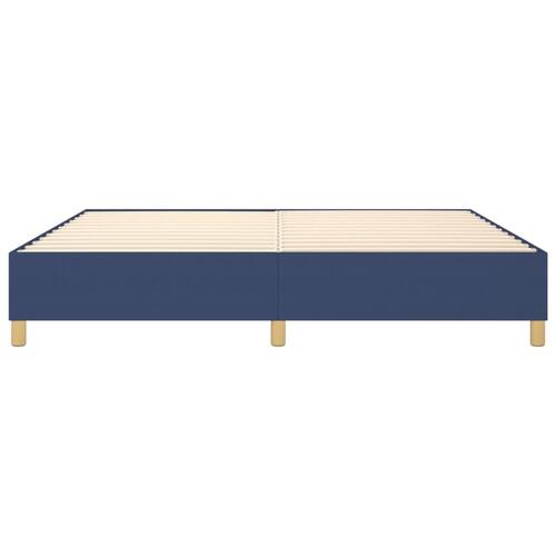 Sengeramme 200x200 cm stof blå